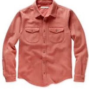 Outerknown Chroma Blanket Shirt , Mineral Red, men’s L